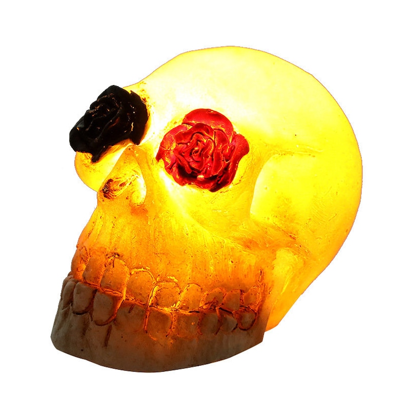 (🎃HALLOWEEN SALE-48% OFF)Skull Lamp Skeleton Rose Head