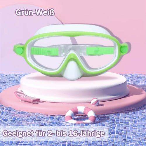 🔥Heißer Verkauf : Kaufen Sie 1 und erhalten Sie 1 gratis🏊‍♀️ HD-Schwimmbrille für Kinder mit großem Rahmen, wasserdicht und beschlagfrei