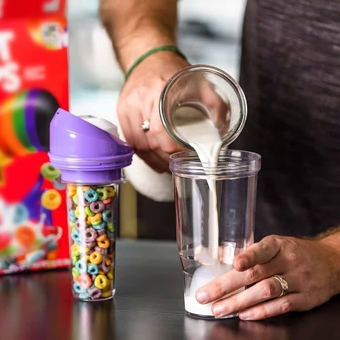 🎁TikTok Last Day Sale - 70% OFF✨🥣Portable Cereal Cup – The Ultimate On-the-Go Breakfast Revolution! 🥛