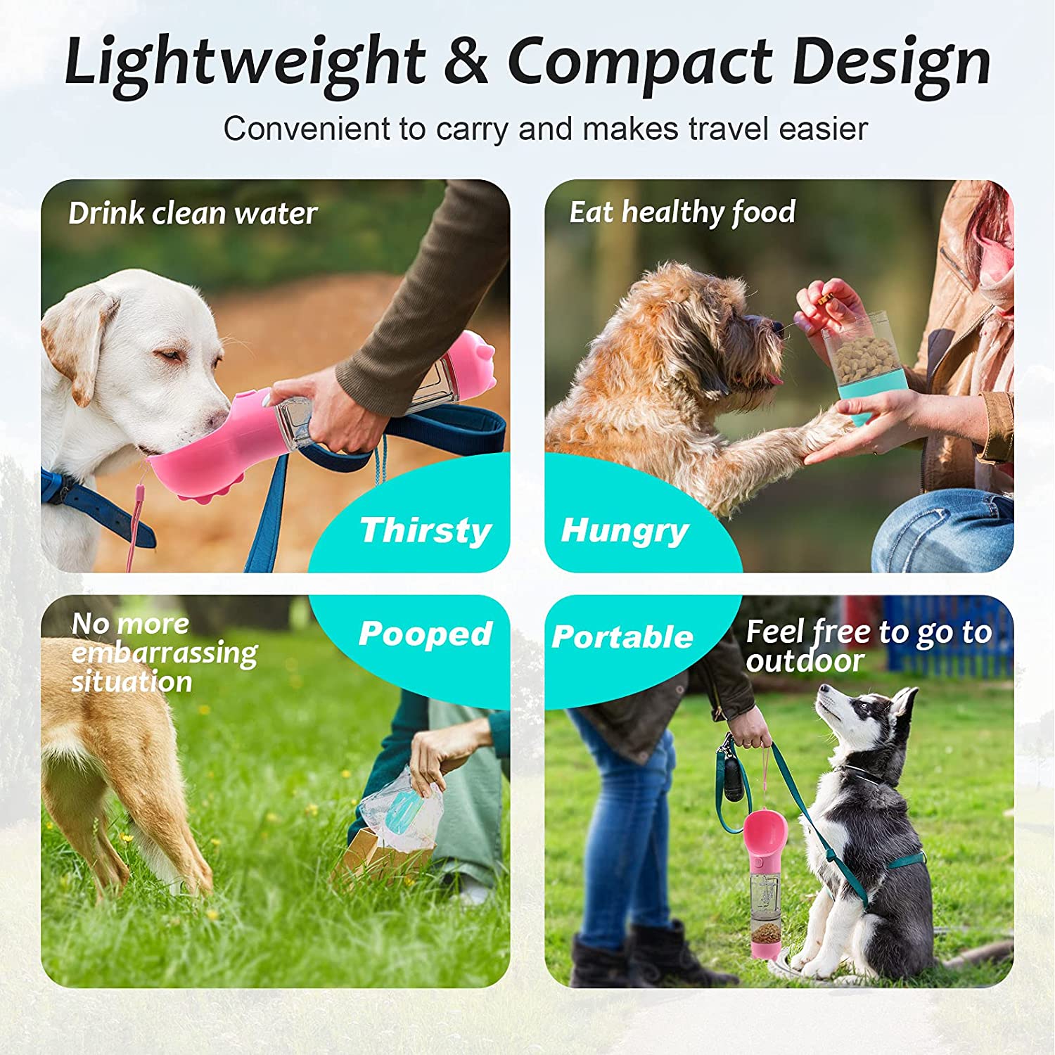 (🌲Early Christmas Sale- SAVE 48% OFF)All in one Multifunctional Dog Water Bottle(BUY 2 GET FREE SHIPPING)