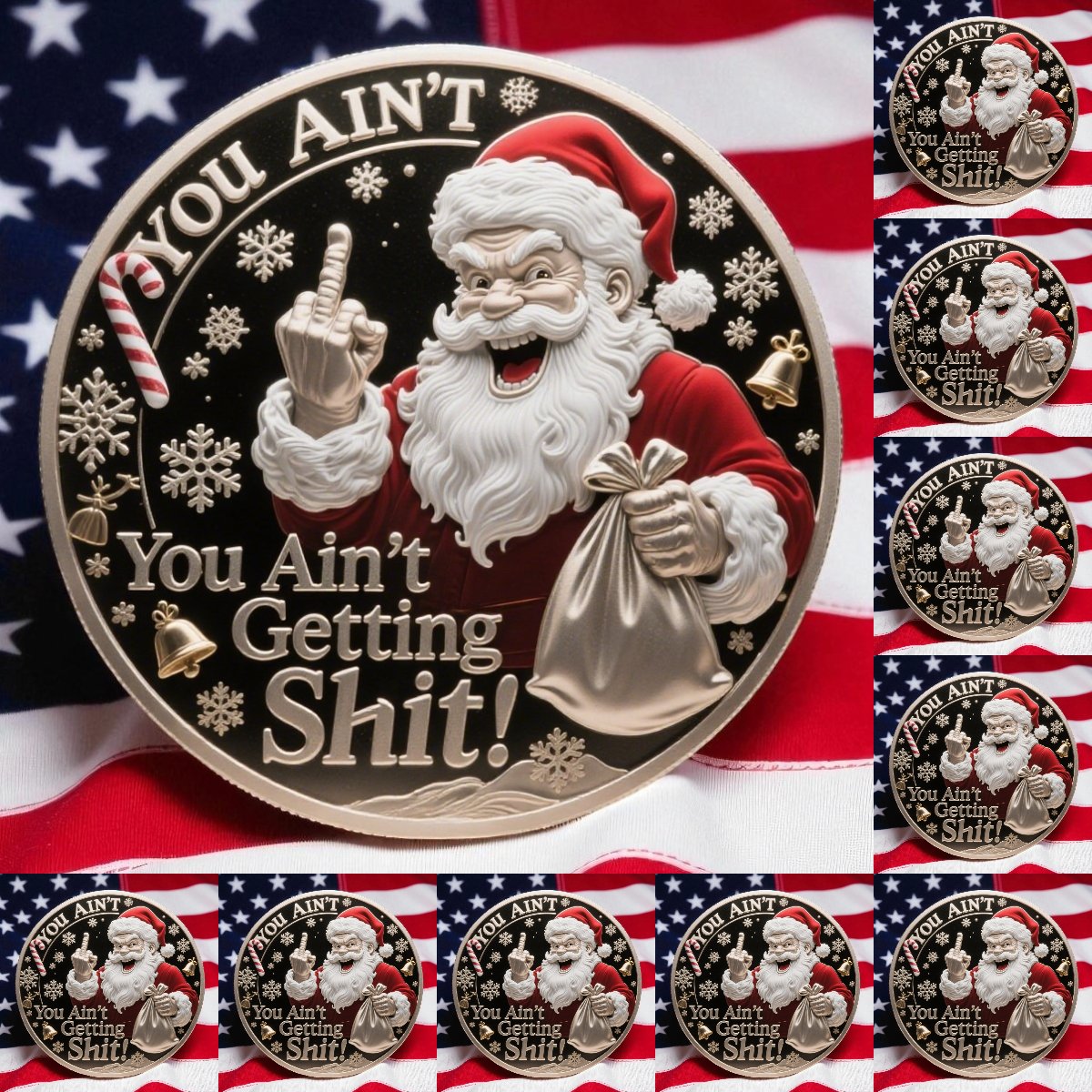 🎅You Ain't Getting Shit Coin – Funny Christmas Gift