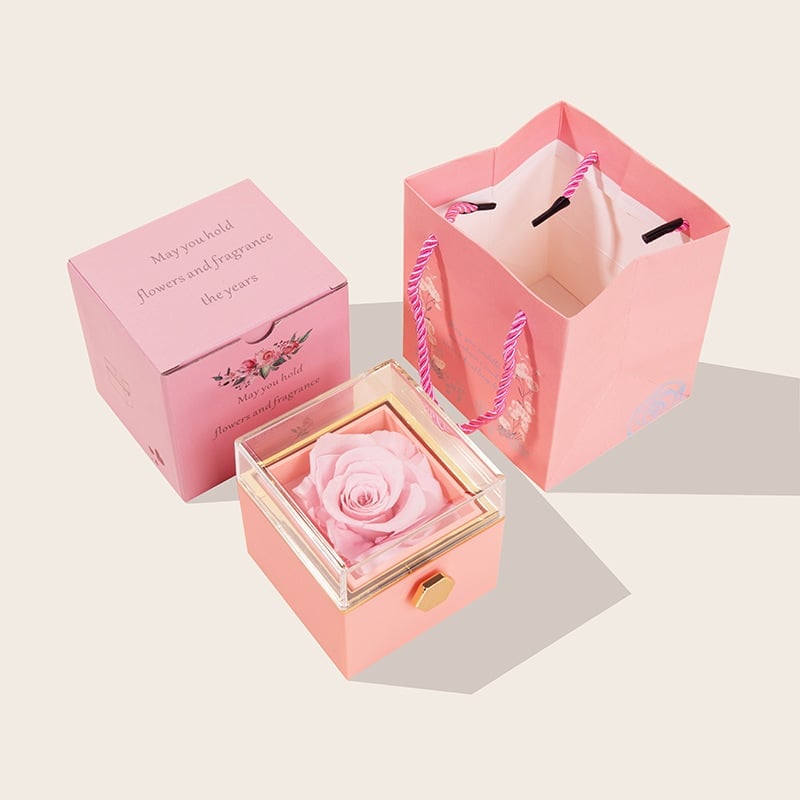 🔥Last Day Promotion 70% OFF-🌹-Eternal Rose Box - With Love Necklace & Real Rose