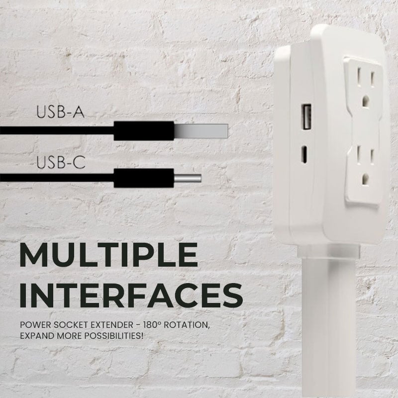 💥LAST DAY SALE 50% OFF💥Power Socket Expander⚡BUY 2 FREE SHIPPING