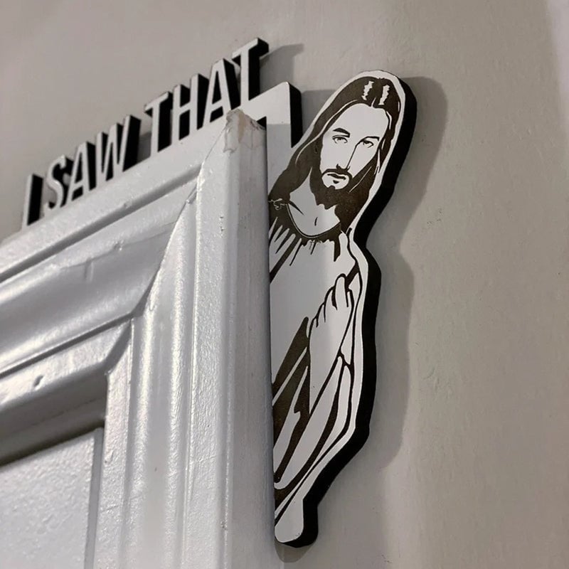 🎁Hot Sale🎁Jesus Funny Home Decor I Saw That