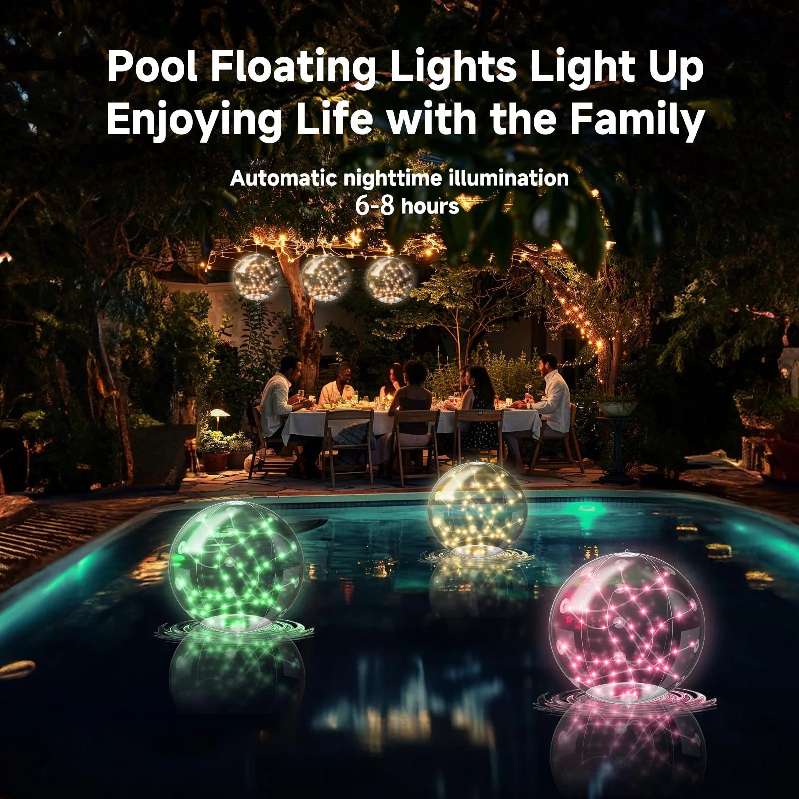 🔥Last Day Promotion - 70% OFF🎁🔥Solar Floating Pool Lights