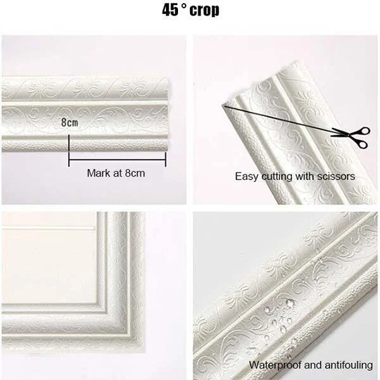 (🔥Last Day Promotion 50% OFF🔥) Self Adhesive 3D Wall Edging Strip
