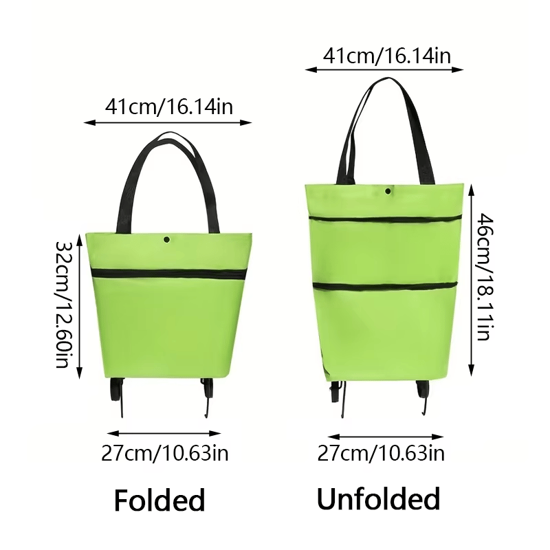 🎄Christmas Sales 49% OFF- 2-in-1 Shopping Bag Folding Green Bag