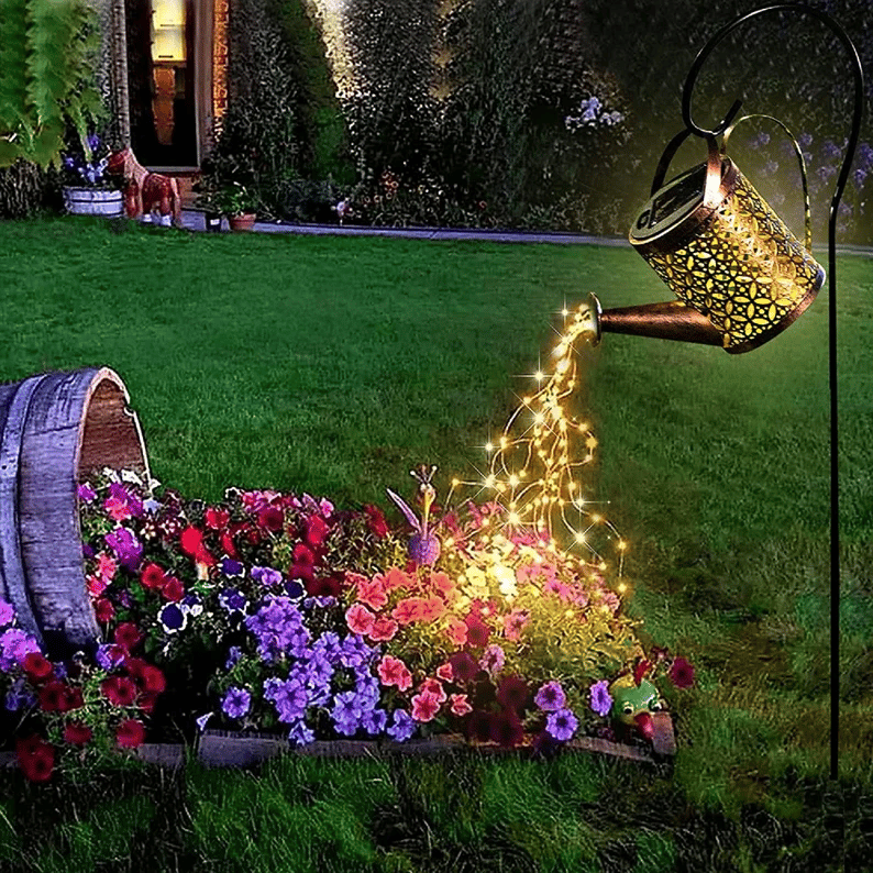 💐Summer Hot Sale- Solar Waterfall Lights💦