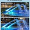 🎁TikTok Last Day Sale - 70% OFF🔥Solar Pool Fountain with Lights Dual Arc - Above/Inground Pool Fountain Lights with Remote Control