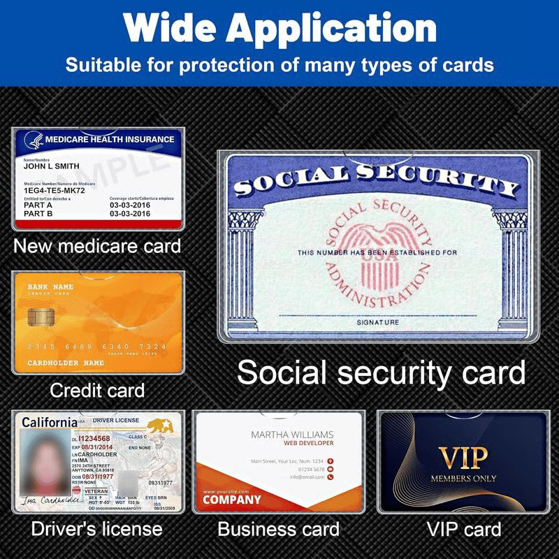 🎁TikTok Last Day Sale - 70% OFF✨Social Security Card Protector Sleeves