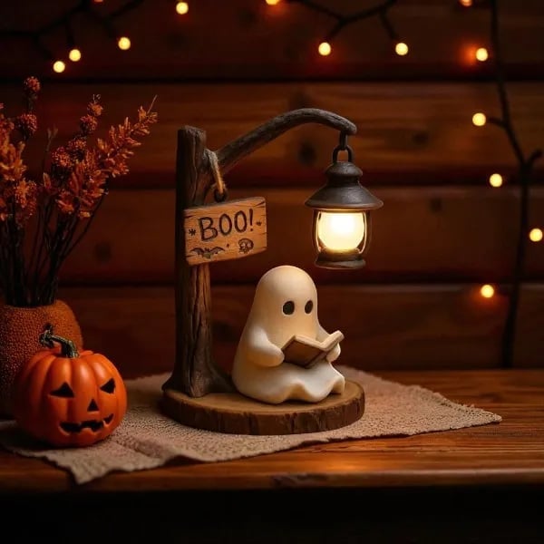 🎁TikTok Last Day Sale - 70% OFF👻📖Cute Ghost Reading Lantern - BOO!(✨Same as in the video)