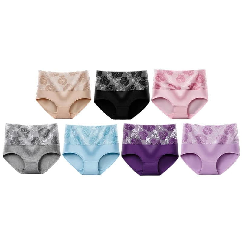 💗Mother's Day Sale-Buy 5 Get 5 Free💗Cotton High Waist Abdominal Slimming Hygroscopic Antibacterial Underwear