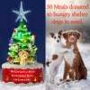 🎄My Christmas Wish Is A Forever Home For Every Dog-🐕Hand Crafted Light Up Resin Christmas Tree