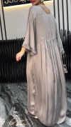 Women's V-neck Satin Comfortable Casual Dress