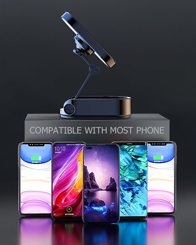 (🔥2023 HOT SALE -50% OFF) Magnetic 360° Rotation Foldable Phone Holder for Car, Buy 2 Free Shipping