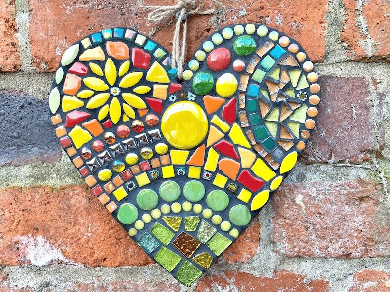 🔥Clearance Sale 49% OFF 💗Seiufetp® Large Garden Mosaic Heart Decoration