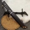 Ebony Damascus VG10 Steel samurai sword