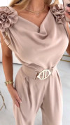 Women's V-neck Sleeveless Elegant Jumpsuit
