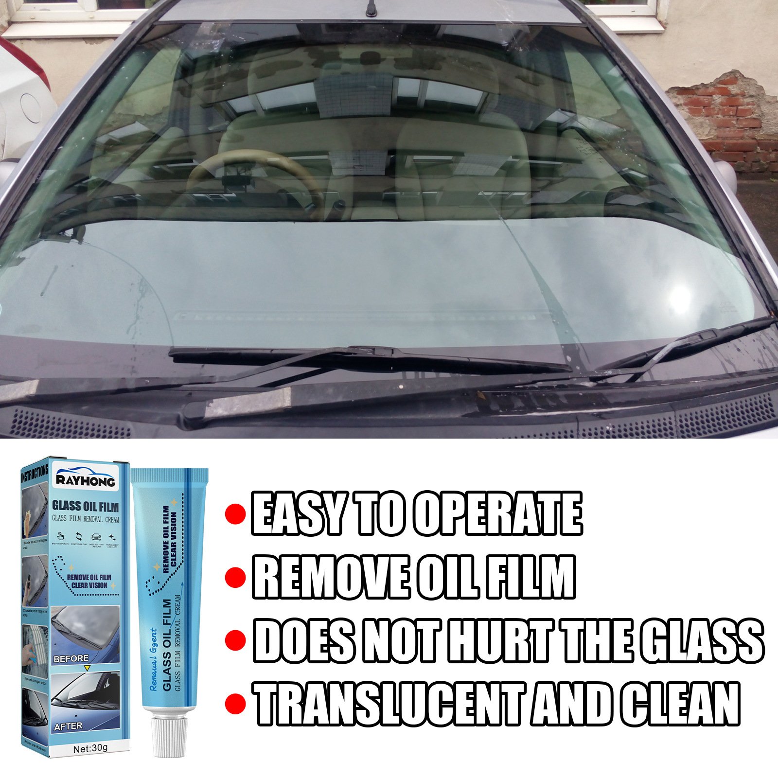 🔥Buy Two Get One Free ⚡- Glass Oil Film Removal Cream