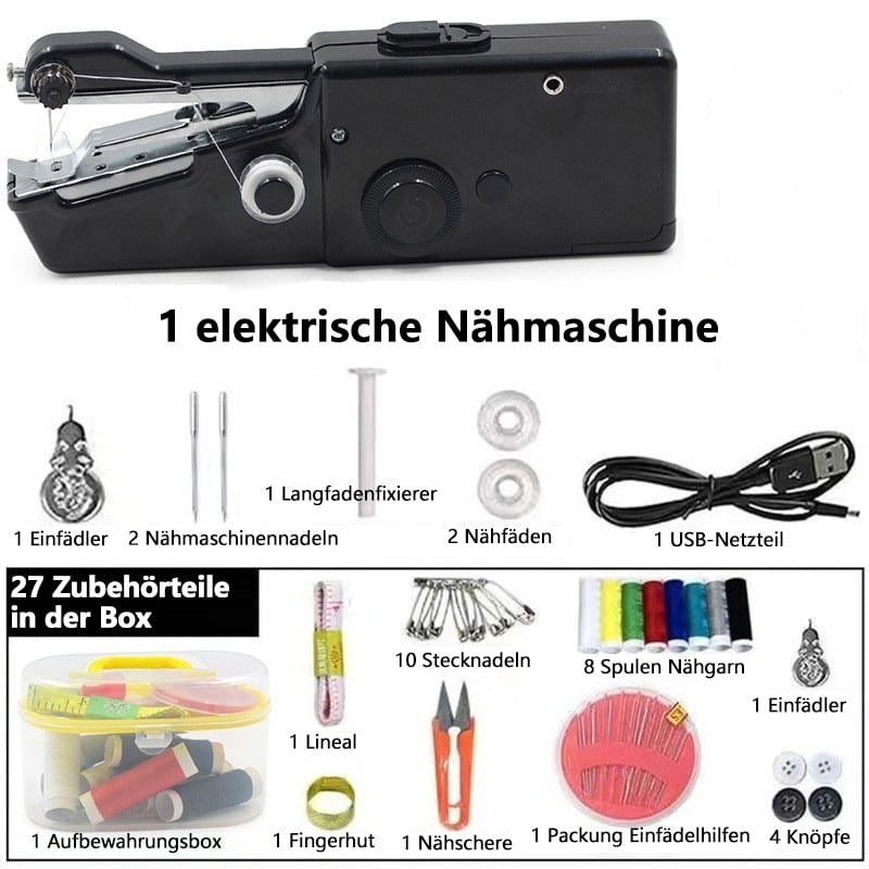 🔥Letzter Tag Verkauf 49% Rabatt🔥Handgehaltene elektrische Mini-Nähmaschine