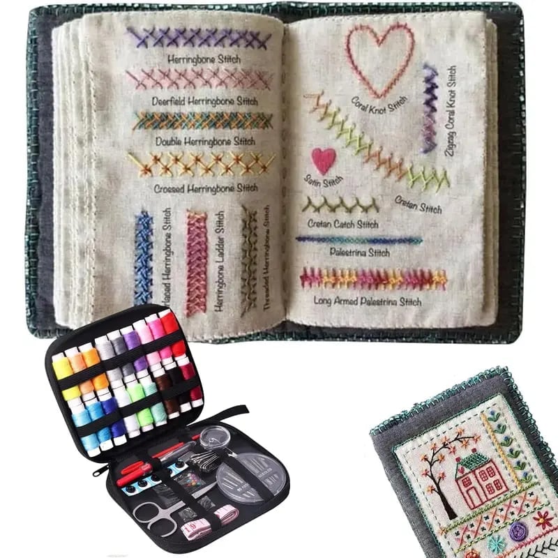 🎁TikTok Last Day Sale - 70% OFF❤️Beginner-Friendly🪡Stitch Book 📖with 106 different stitches