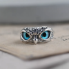 🔥LAST DAY 70% OFF🔥925 Sterling Silver Demon Eye Owl Ring Adjustable