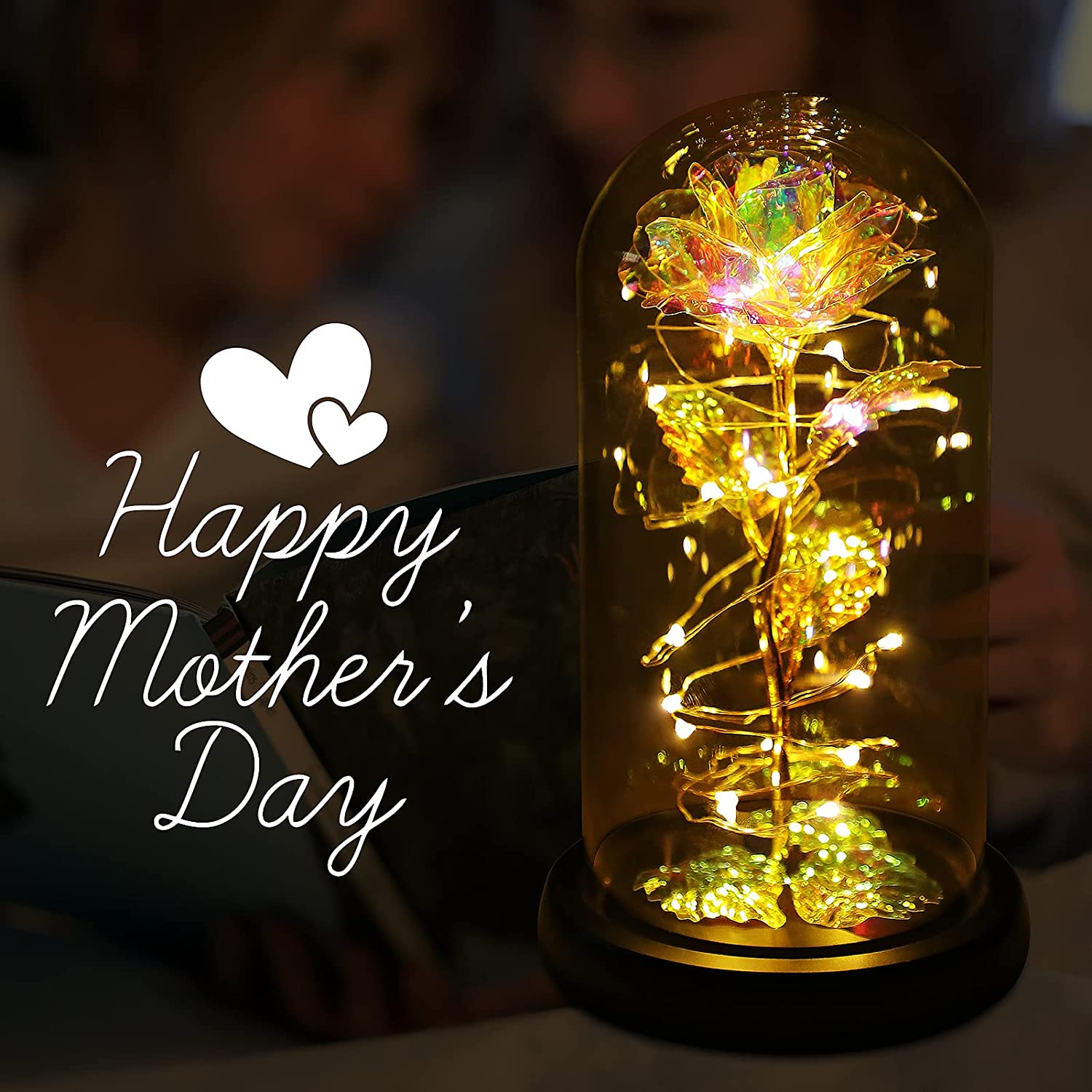 Mother's Day Limited Time Sale 70% OFF💓Glass-Covered Gold Leaf Eternal Roses🔥Buy 2 Get Free Shipping