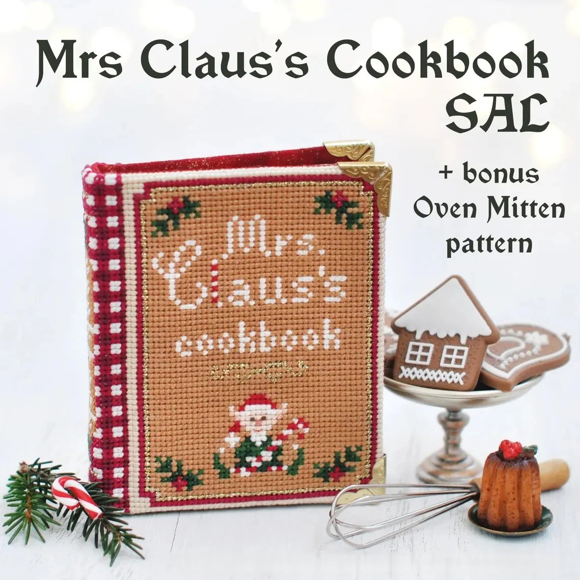 🔥Last Day 49% OFF -Christmas Book SAL 3D Cross Stitch Kit – Complete Craft Set