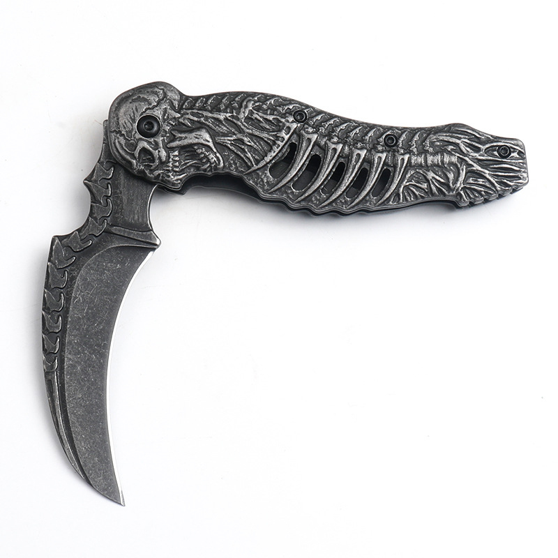 🔥Last Day Promo - 70% OFF 🎁Reaper Scythe Skeleton Folding Knife | Buy 2 Free Shipping