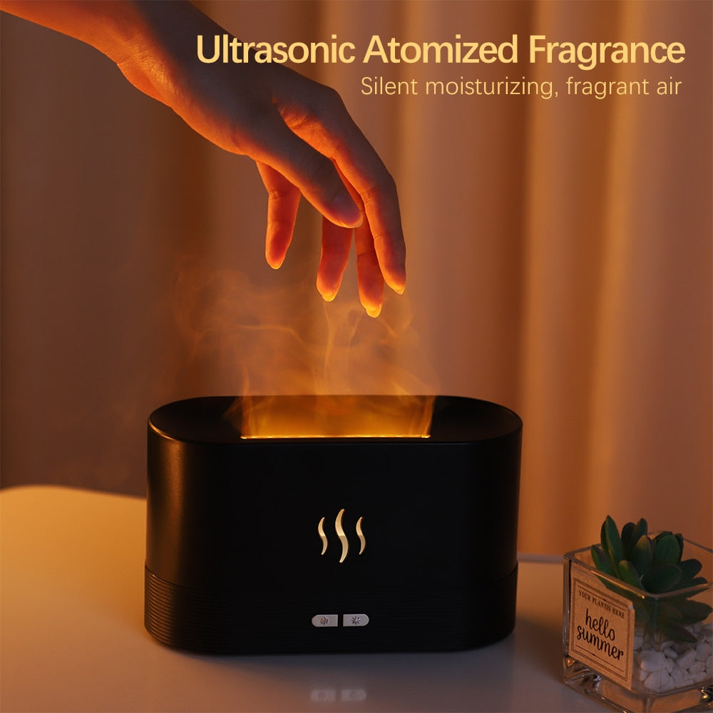 🔥(Last Day Promotion - Save 48% OFF)Flame Humidifier & Aroma Diffuser  ！！-🔥Buy 2 Free Shipping🔥