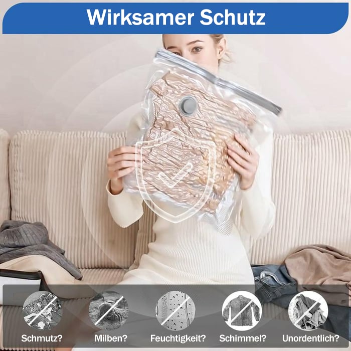 9er-Pack leichte Reisetaschen mit elektrischer Pumpe | Kompakte Vakuum-Aufbewahrungsbeutel für Kleidung | Platzsparende Kompressionsbeutel für unterwegs