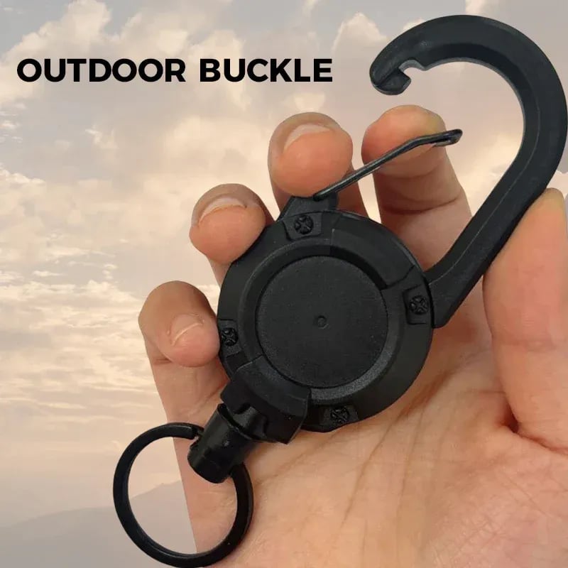 Last Day Promotion 48% OFF - Outdoor Automatic Retractable Wire Rope Luya Tactical Keychain