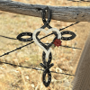 ❤️Handmade Natural Horseshoe Cross With Heart