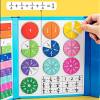 Montessori Magnetic Book Fraction Puzzle For Children