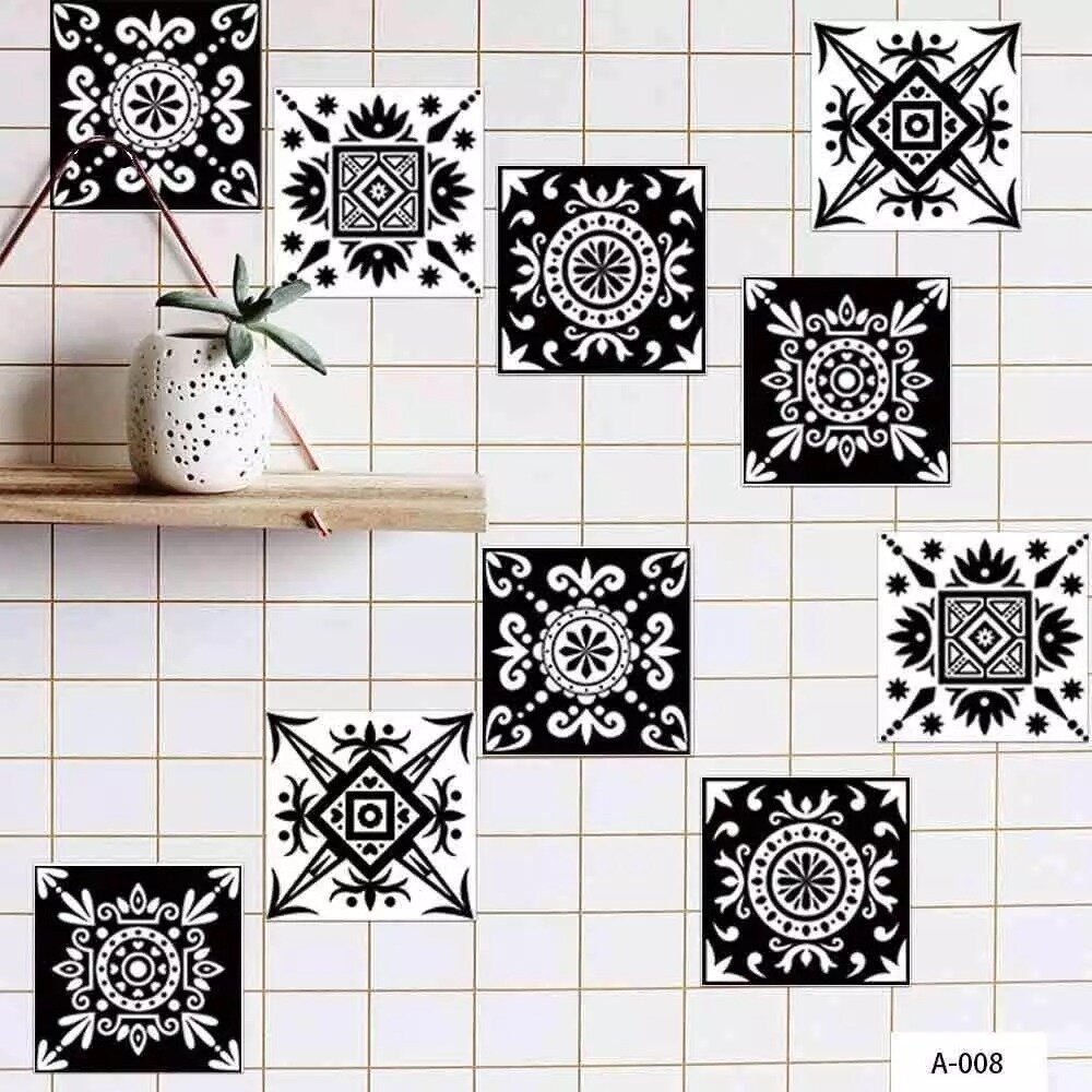 (🎅EARLY XMAS SALE-50% OFF) 🔥3D visual art geometric tile decals(9 PCS)