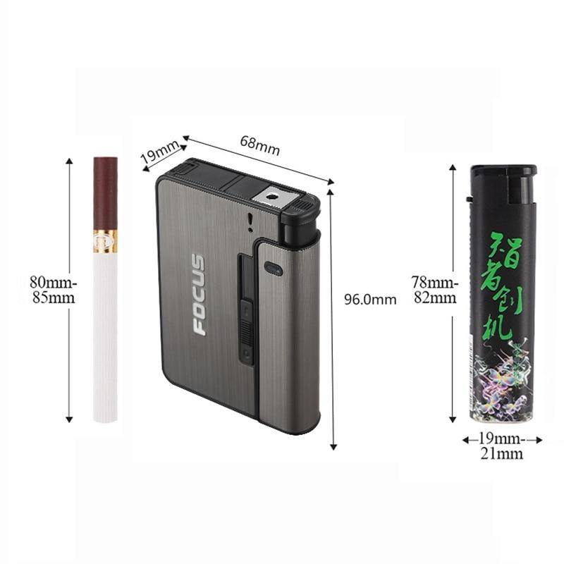 Metal Lighter & Cigarette Box