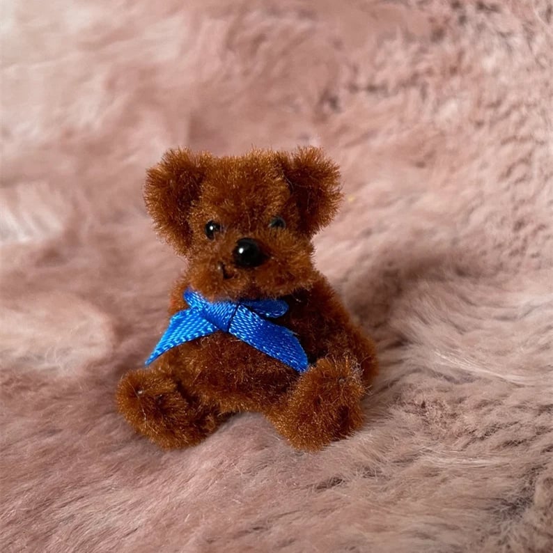 (🎄EARLY CHRISTMAS SALE - 50% OFF) 🎁Tiny Handmade Teddy Bear🧸