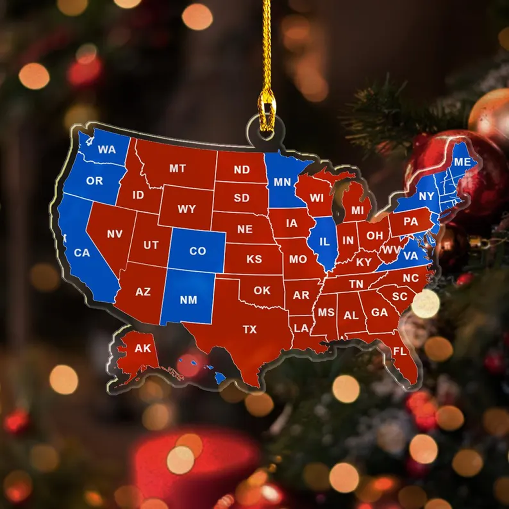 US State 2024 Memor Ornament