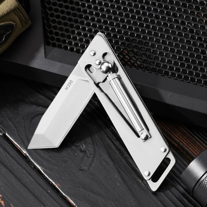Creative Mechanical Hydraulic Rod Modeling M390 Folding Knife