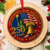 250 years of America Acrylic Ornament