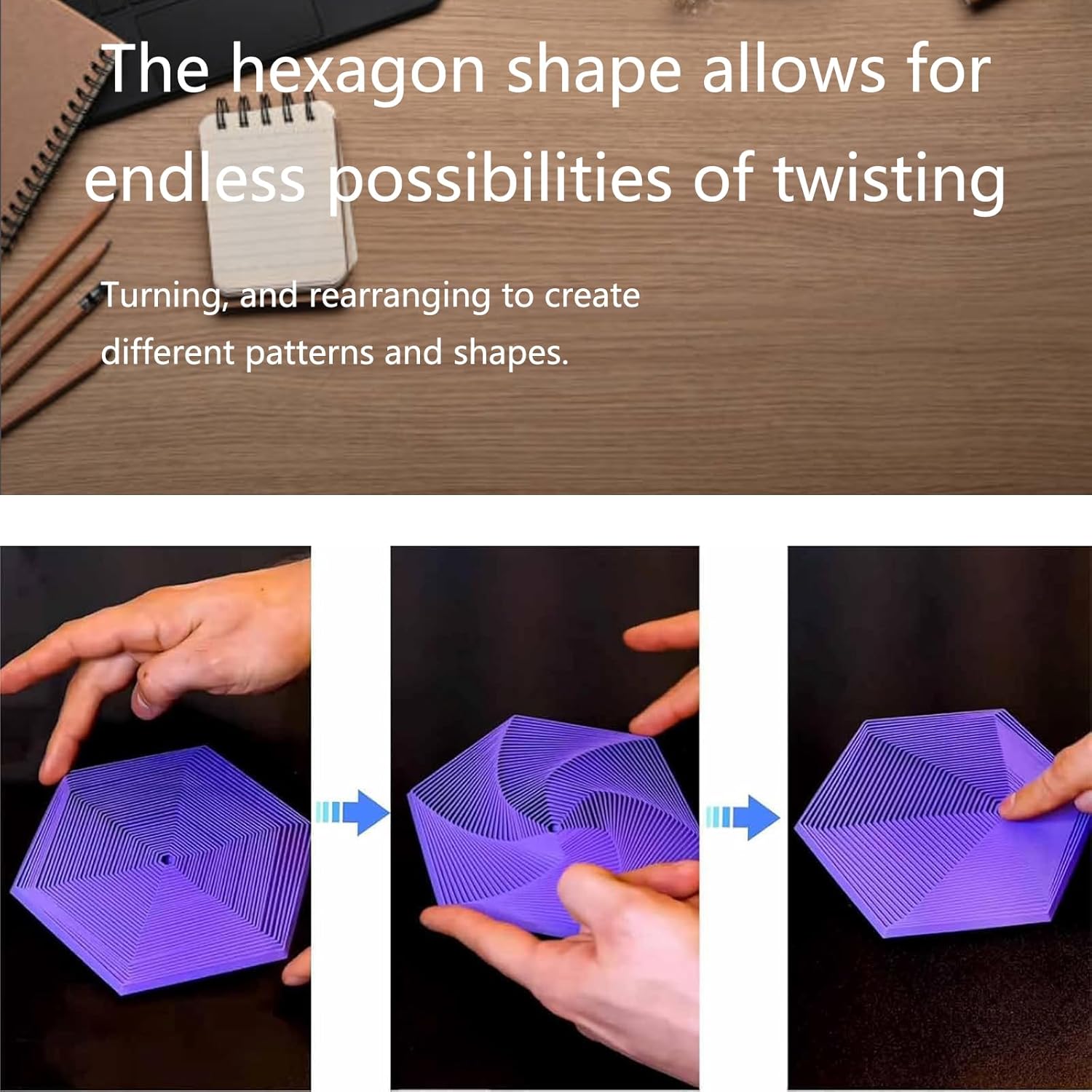 ✨2024 Fractal Fidget Hexagon Fingertip Decompression Toy