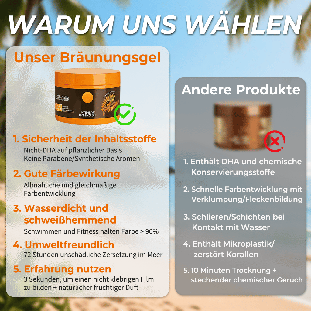 🔥Letzter Tag Verkauf 49% Rabatt  ✨Luxuriöses, goldschimmerndes Intensiv-Bräunungsgel