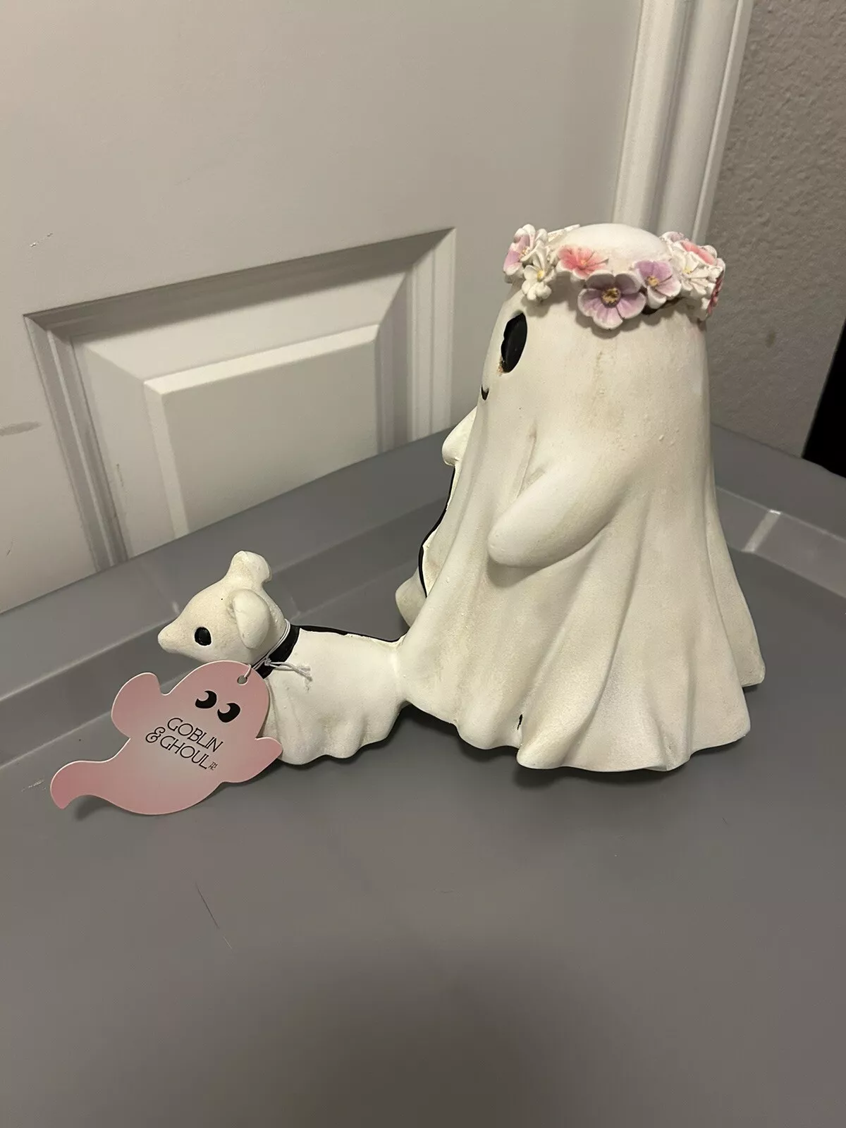 Tiktok Summer Sale🎉Ghost Walking Dog Statue👻