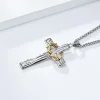 ✝️100% Handmade Crown Of Thorns Cross Necklace