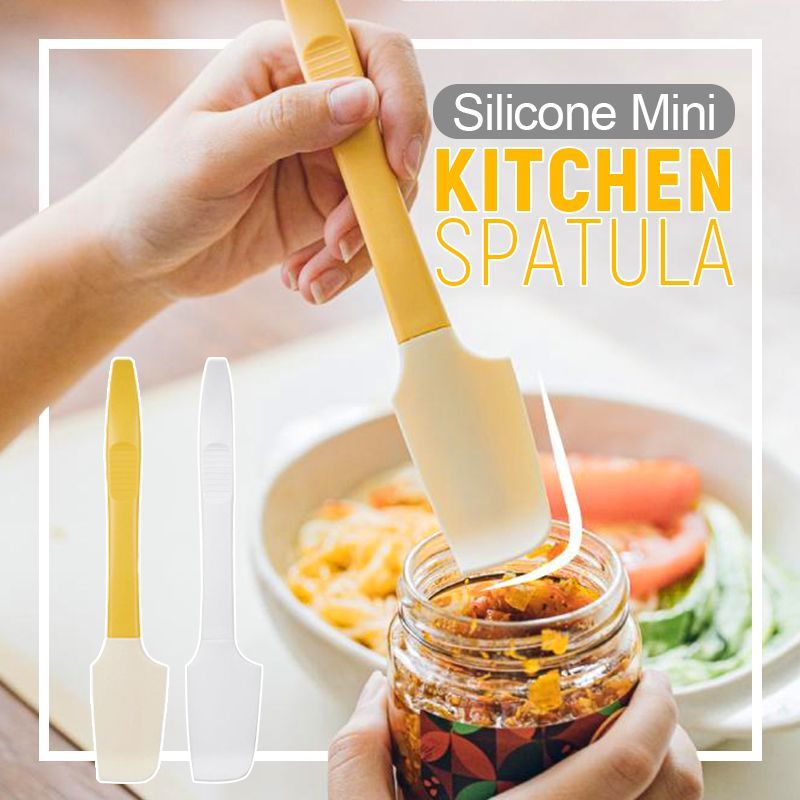 (🔥2023 New Year Sale-48% OFF) 2-IN-1 Silicone Mini Kitchen Spatula - buy 3 get 2 free now!