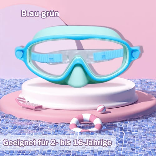 🏊‍♀️Heißer Verkauf : Kaufen Sie 1 und erhalten Sie 1 gratis🏊‍♀️ HD-Schwimmbrille für Kinder mit großem Rahmen, wasserdicht und beschlagfrei