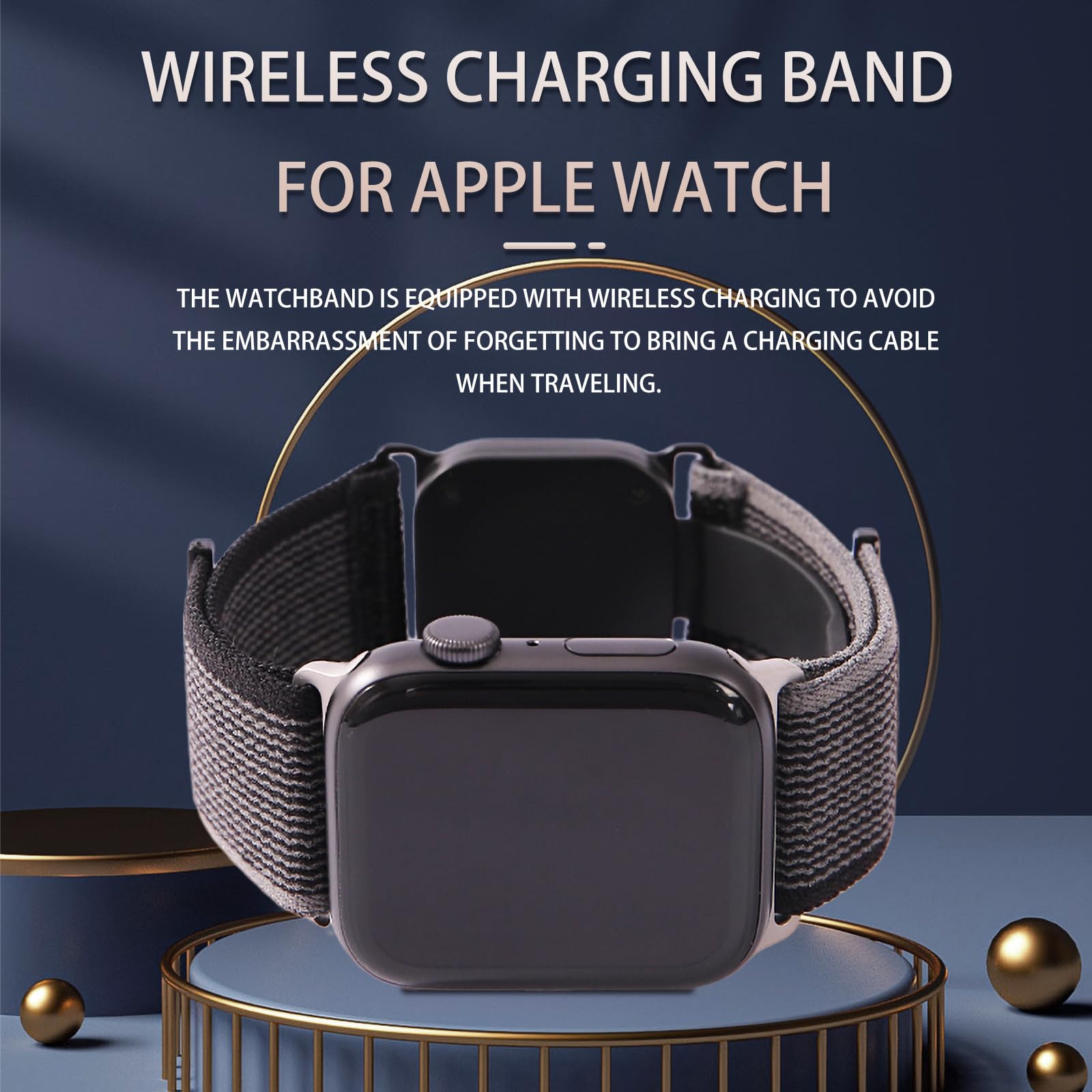 🔥LAST DAY SALE 50% OFF💕Suitable For Apple Wireless Charging Integrated Replacement Nylon Watch Strap