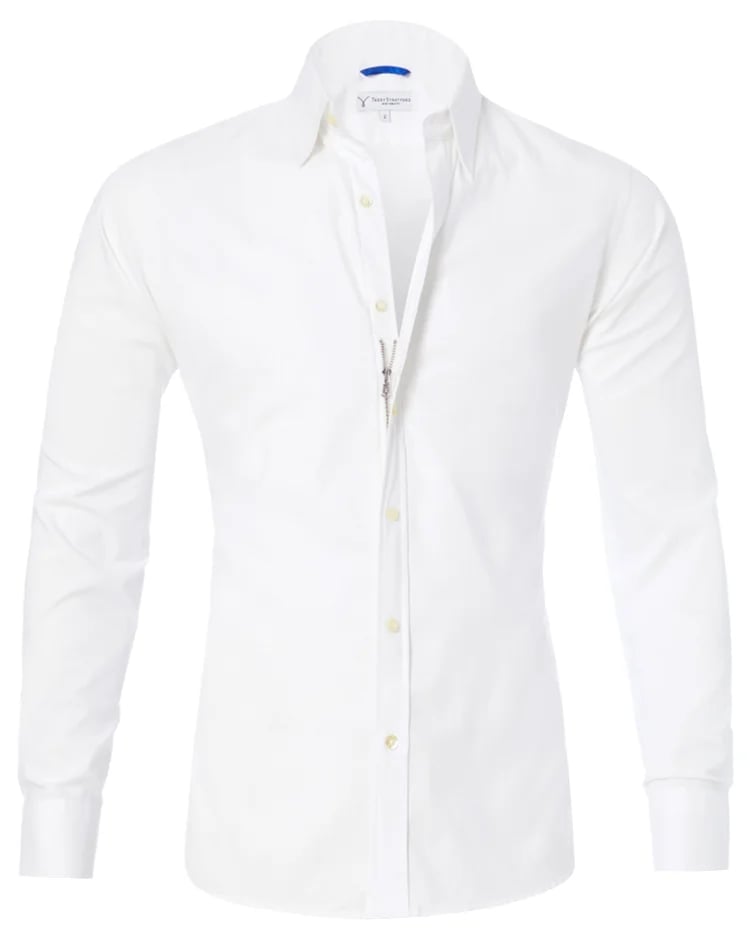 Oxford Stretch Zip Shirt (Buy 2 Free Shipping)