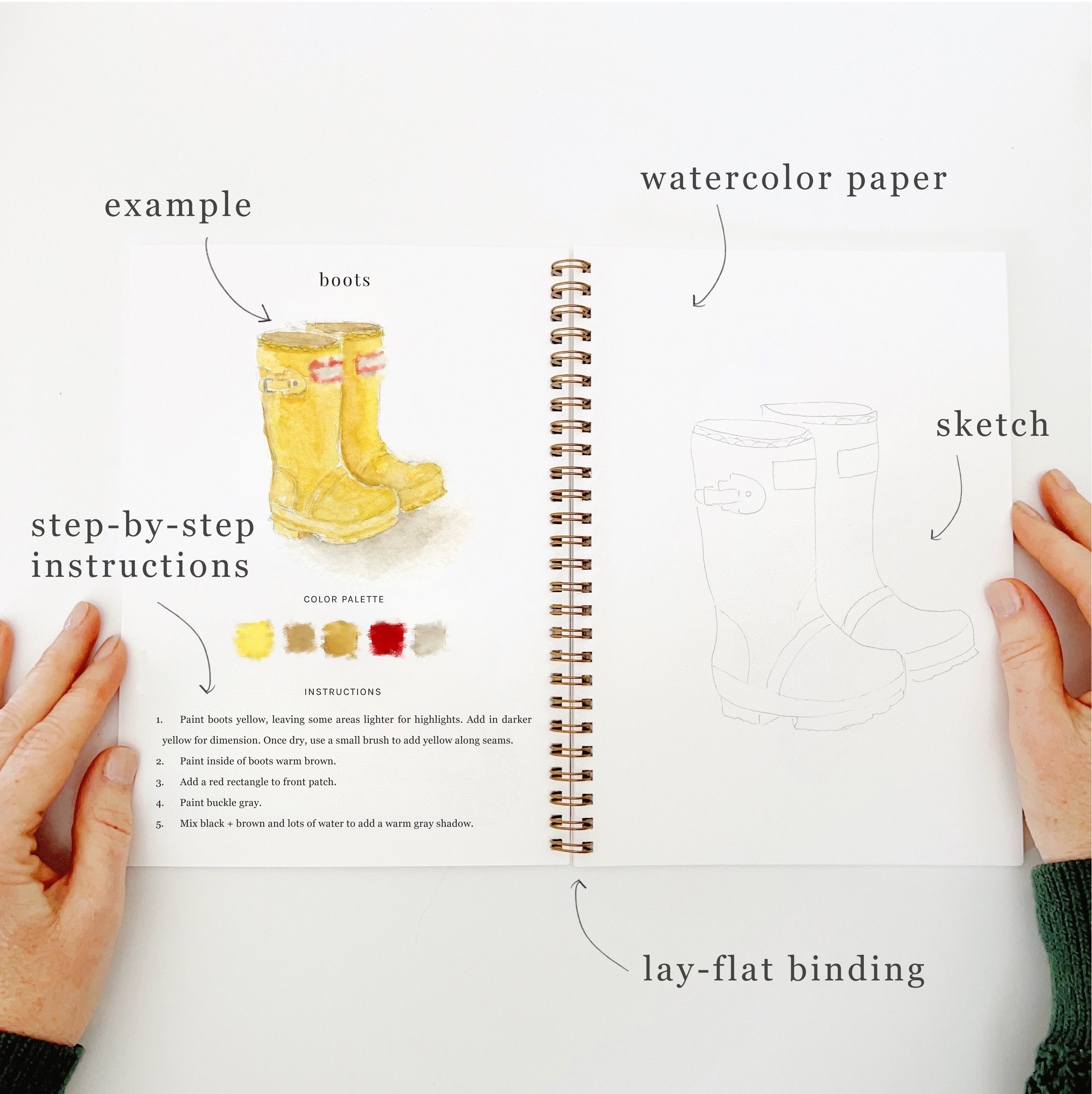 🏡Garden Watercolor Workbook