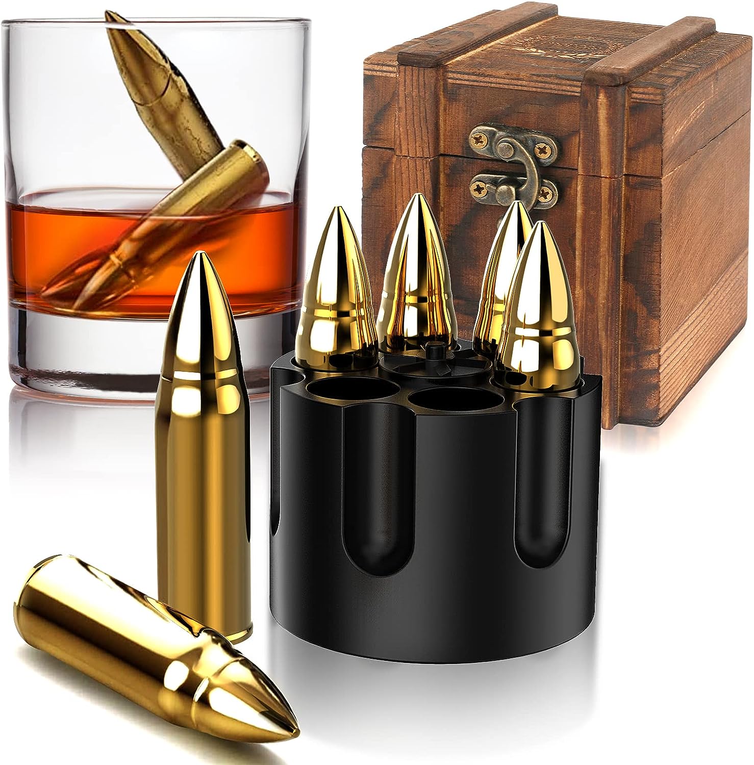 🌲EARLY CHRISTMAS SALE - 50% OFF🎁Stainless Steel Bullet Shaped Whiskey Stones(BUY 2 GET FREE SHIPPING)